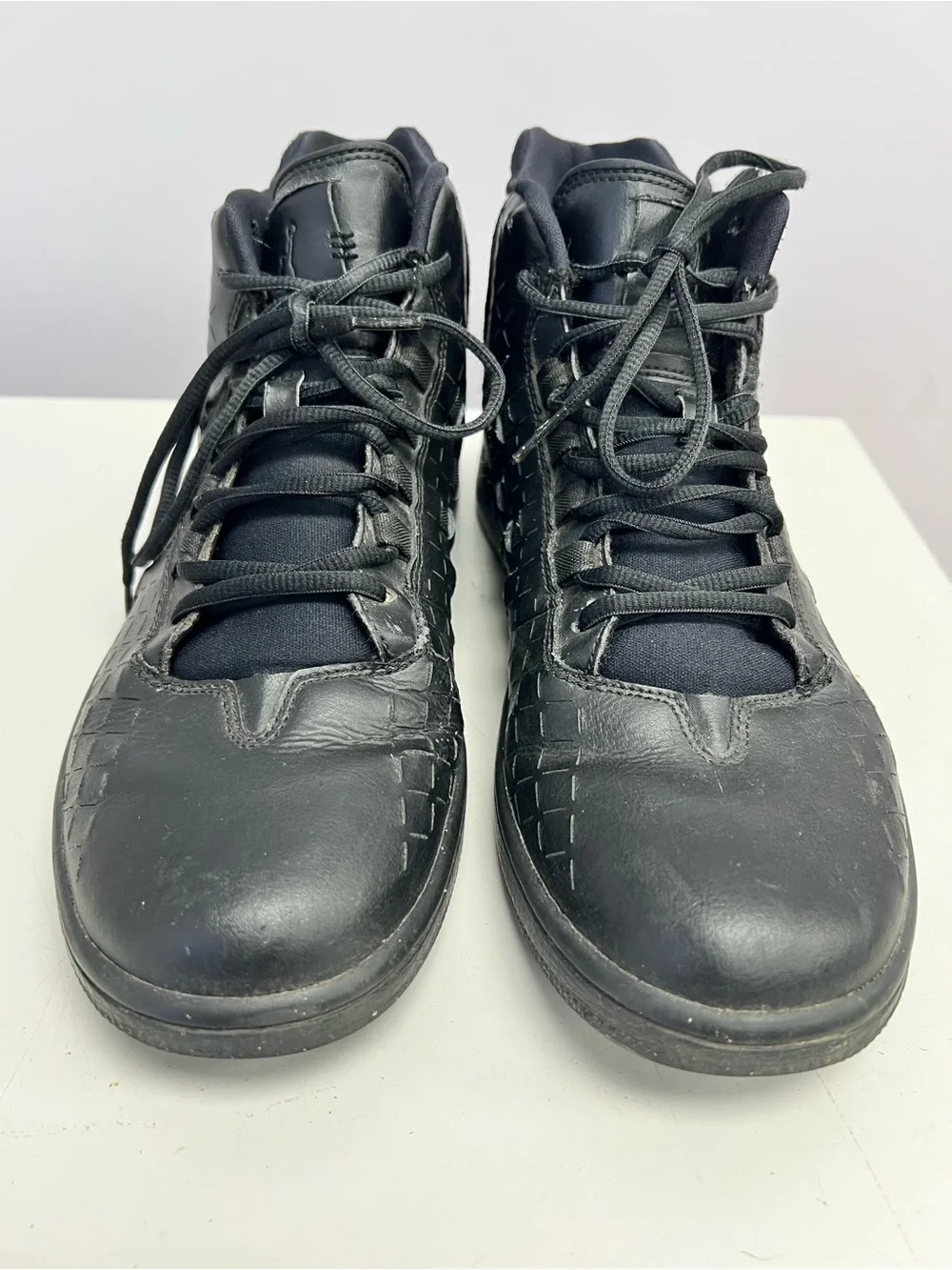 Jordan Black High-Top Sneakers with Textured Upper Mens 10.5